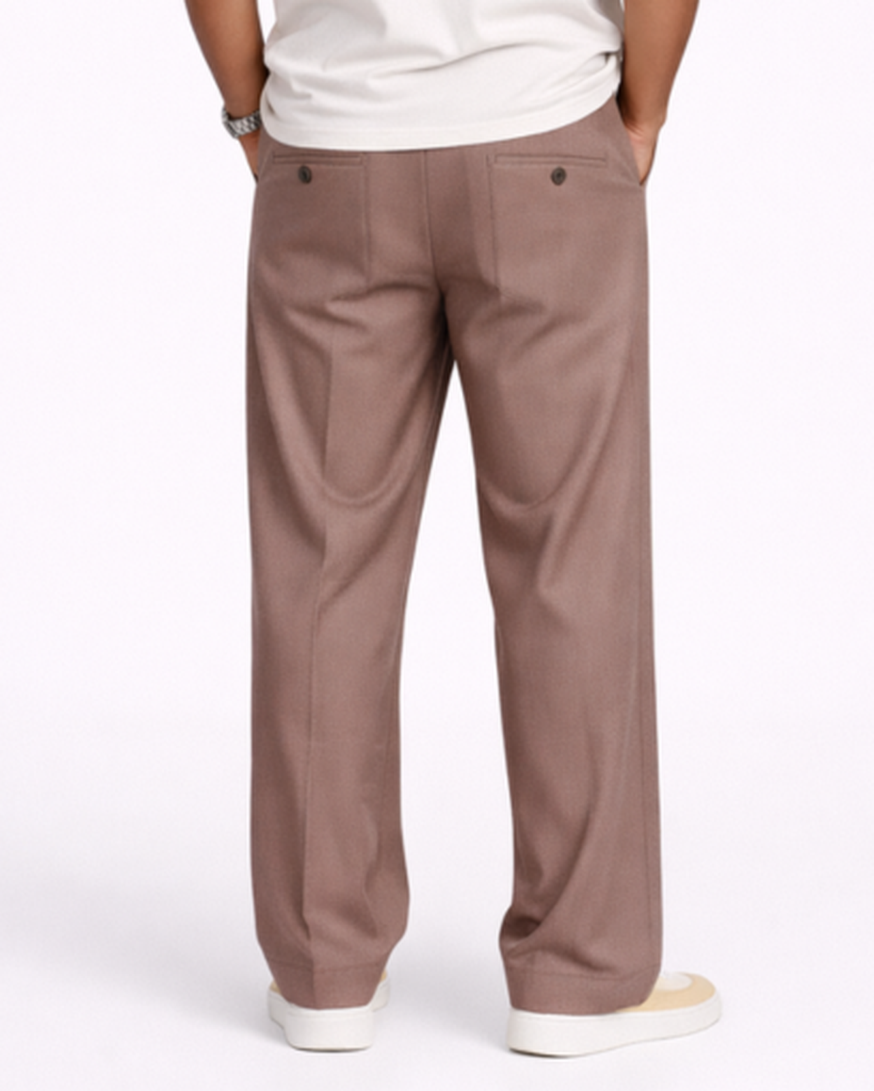 Pantalon Homme Coupe Droite Taille Élastique – Confort Souple & Style Épuré | Casual & Week-End