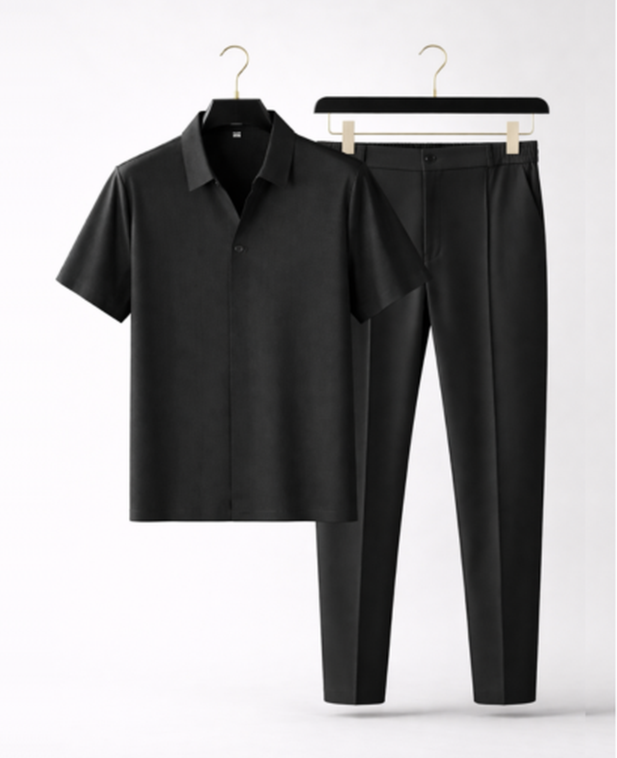 Ensemble homme chemise manches courtes et pantalon coupe ajustée