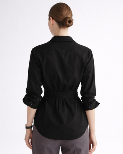 Chemise Femme Cintrée à Nouer – Style Chic & Coupe Valorisante | Bureau & Casual Élégant