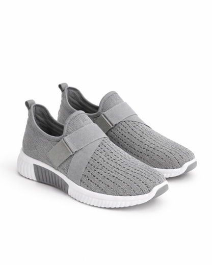Baskets slip-on femme – confort léger en maille perforée | semelle amortissante