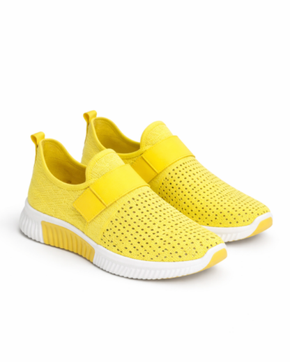 Baskets slip-on femme – confort léger en maille perforée | semelle amortissante