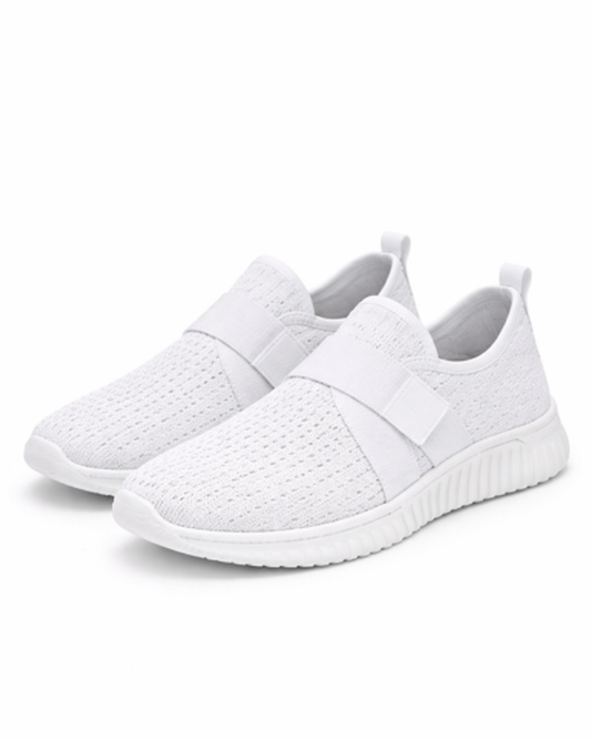 Baskets slip-on femme – confort léger en maille perforée | semelle amortissante