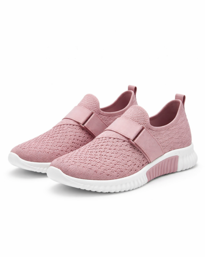 Baskets slip-on femme – confort léger en maille perforée | semelle amortissante
