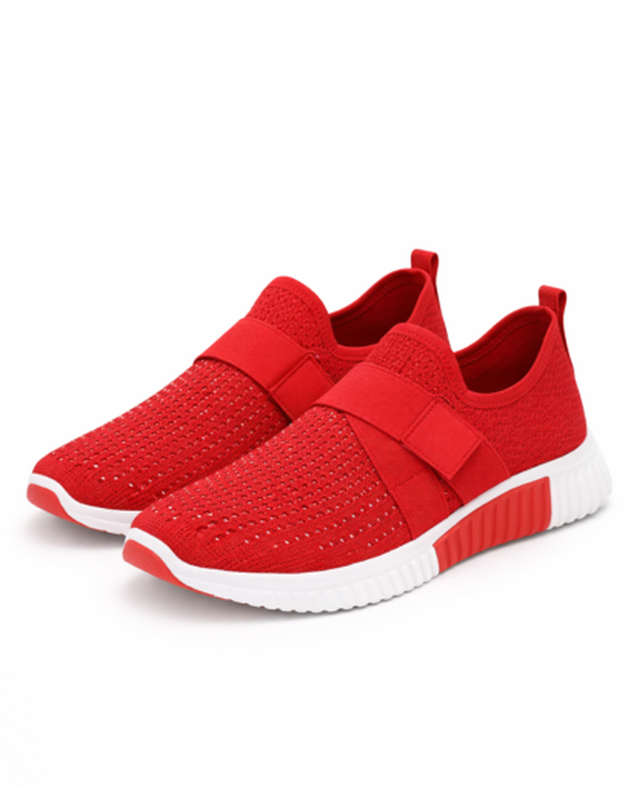 Baskets slip-on femme – confort léger en maille perforée | semelle amortissante