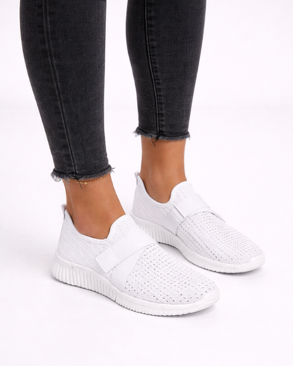 Baskets slip-on femme – confort léger en maille perforée | semelle amortissante