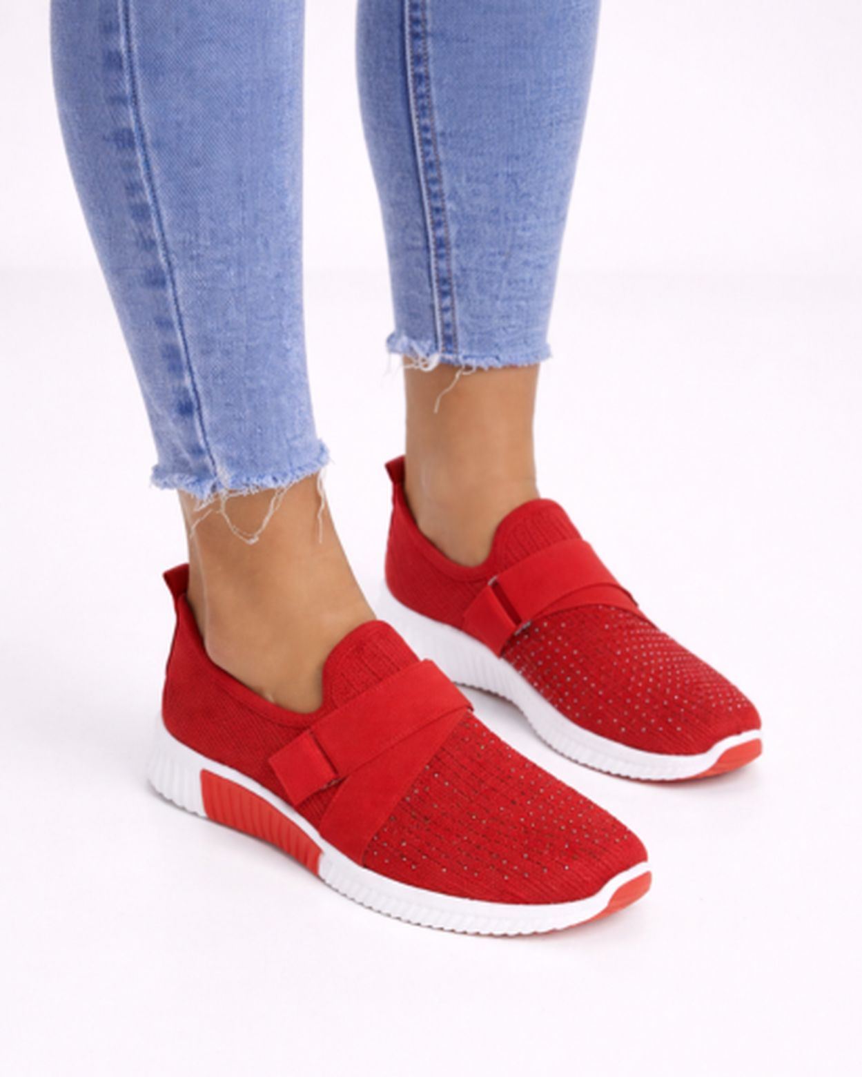 Baskets slip-on femme – confort léger en maille perforée | semelle amortissante