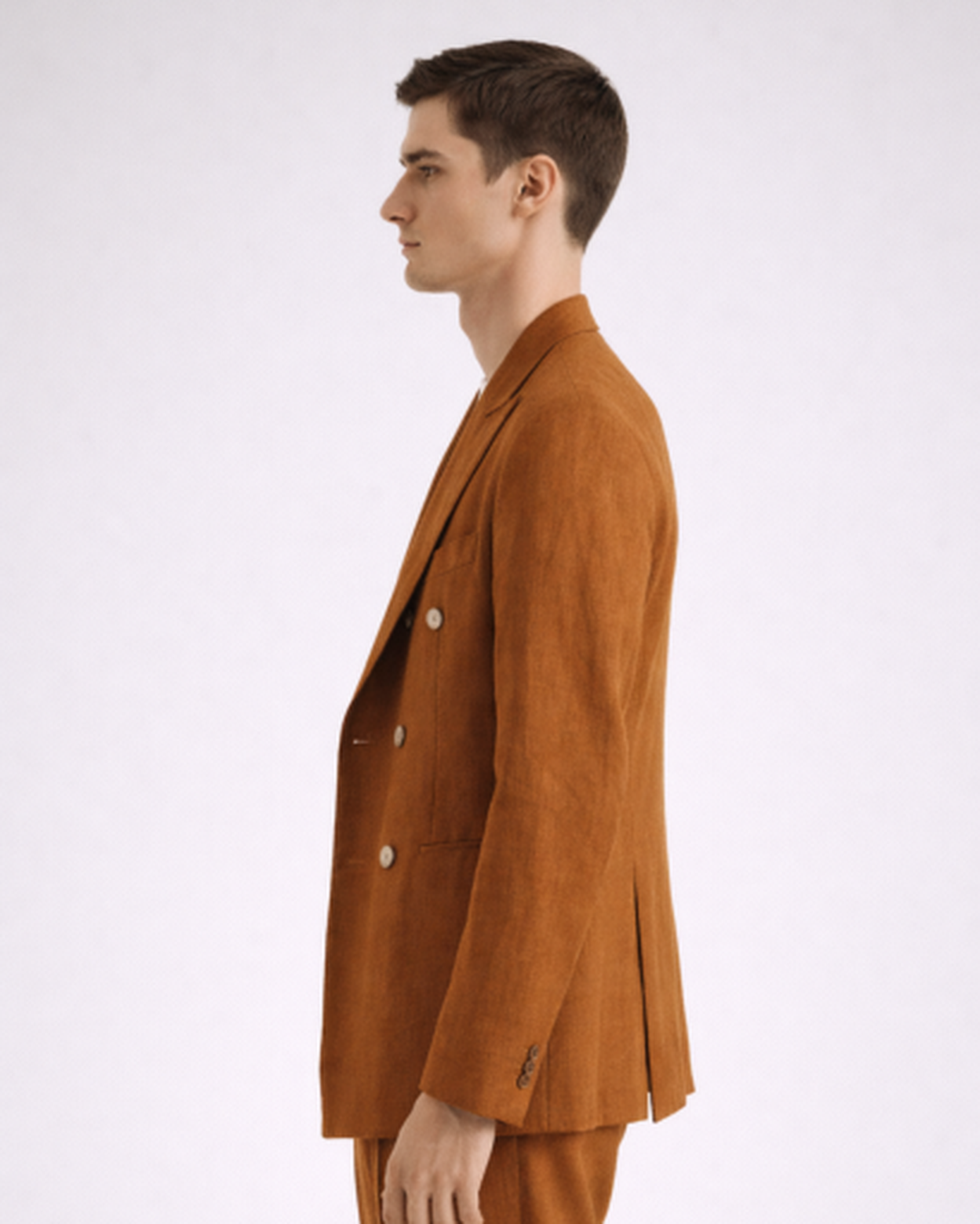 Blazer Croisé Homme Coupe Ajustée – Élégance Structurée & Style Tailleur | Bureau & Soirée