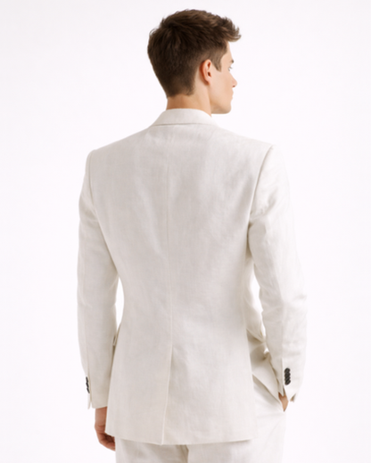 Blazer Croisé Homme Coupe Ajustée – Élégance Structurée & Style Tailleur | Bureau & Soirée