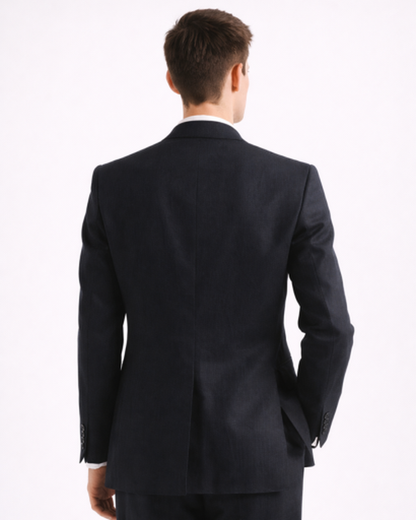 Blazer Croisé Homme Coupe Ajustée – Élégance Structurée & Style Tailleur | Bureau & Soirée