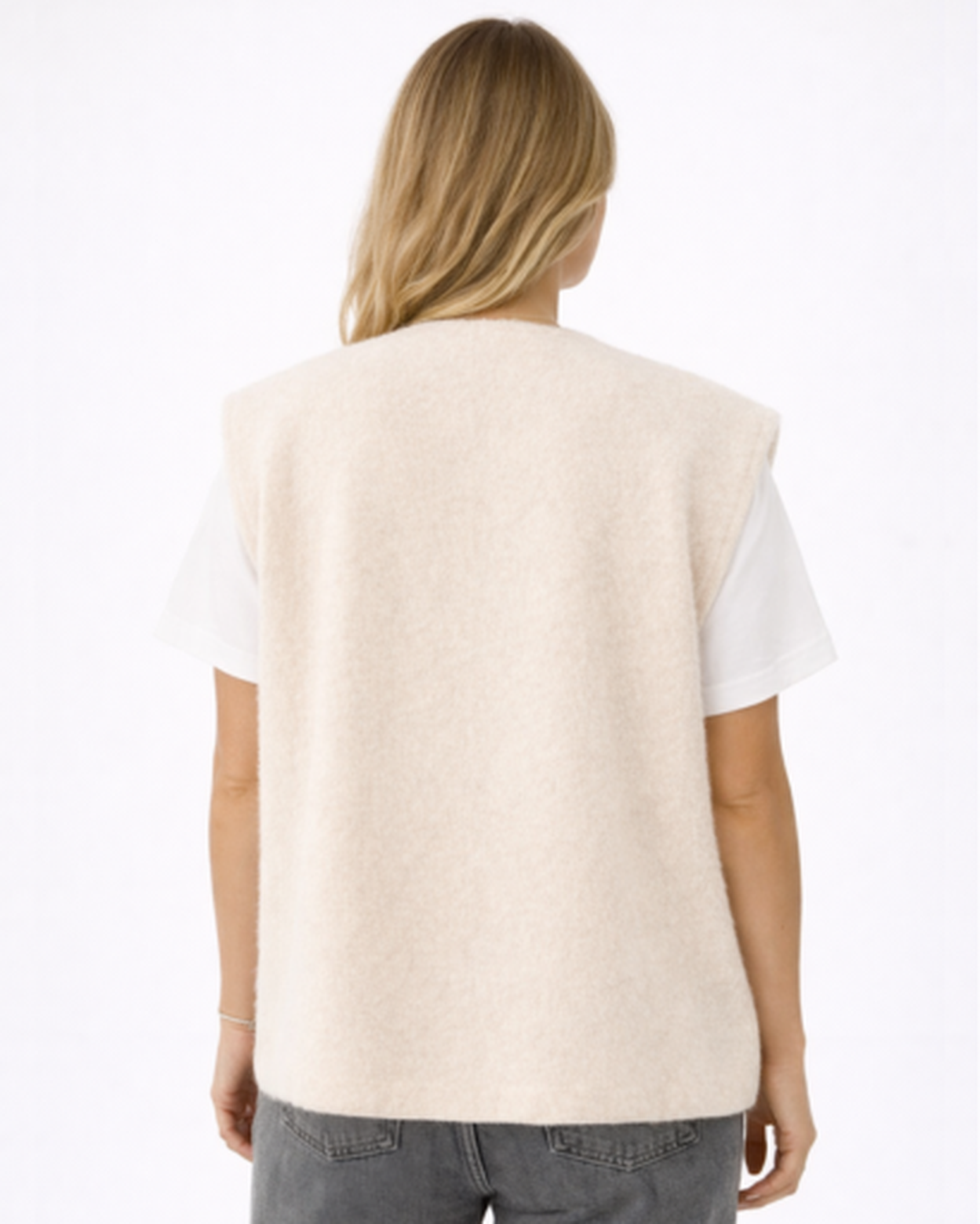 Gilet Sans Manches Femme Maille Texturée – Coupe Droite & Style Tendance | Casual Chic