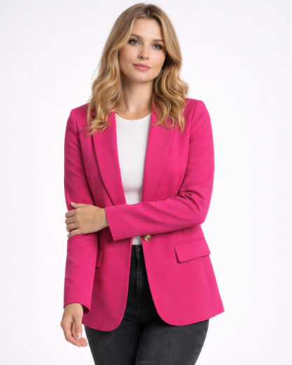 Blazer Femme Coupe Ajustée – Style Tailleur Chic & Silhouette Structurée | Bureau & Soirée