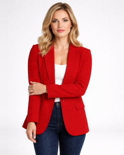 Blazer Femme Coupe Ajustée – Style Tailleur Chic & Silhouette Structurée | Bureau & Soirée