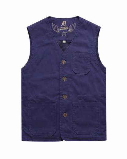 Gilet Sans Manches Homme Boutonné – Style Casual Élégant & Coupe Droite, vue alternative