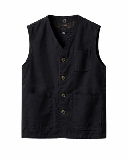 Gilet Sans Manches Homme Boutonné – Style Casual Élégant & Coupe Droite, vue 4