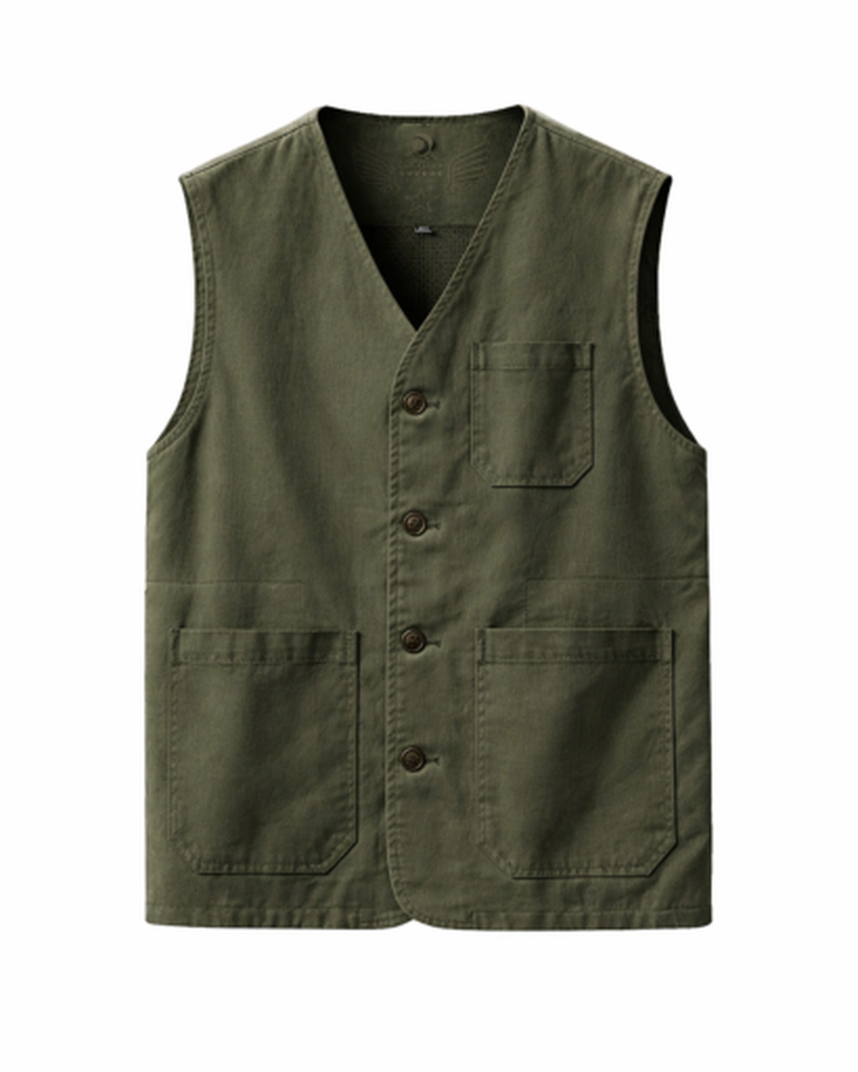 Gilet Sans Manches Homme Boutonné – Style Casual Élégant & Coupe Droite, vue de détail