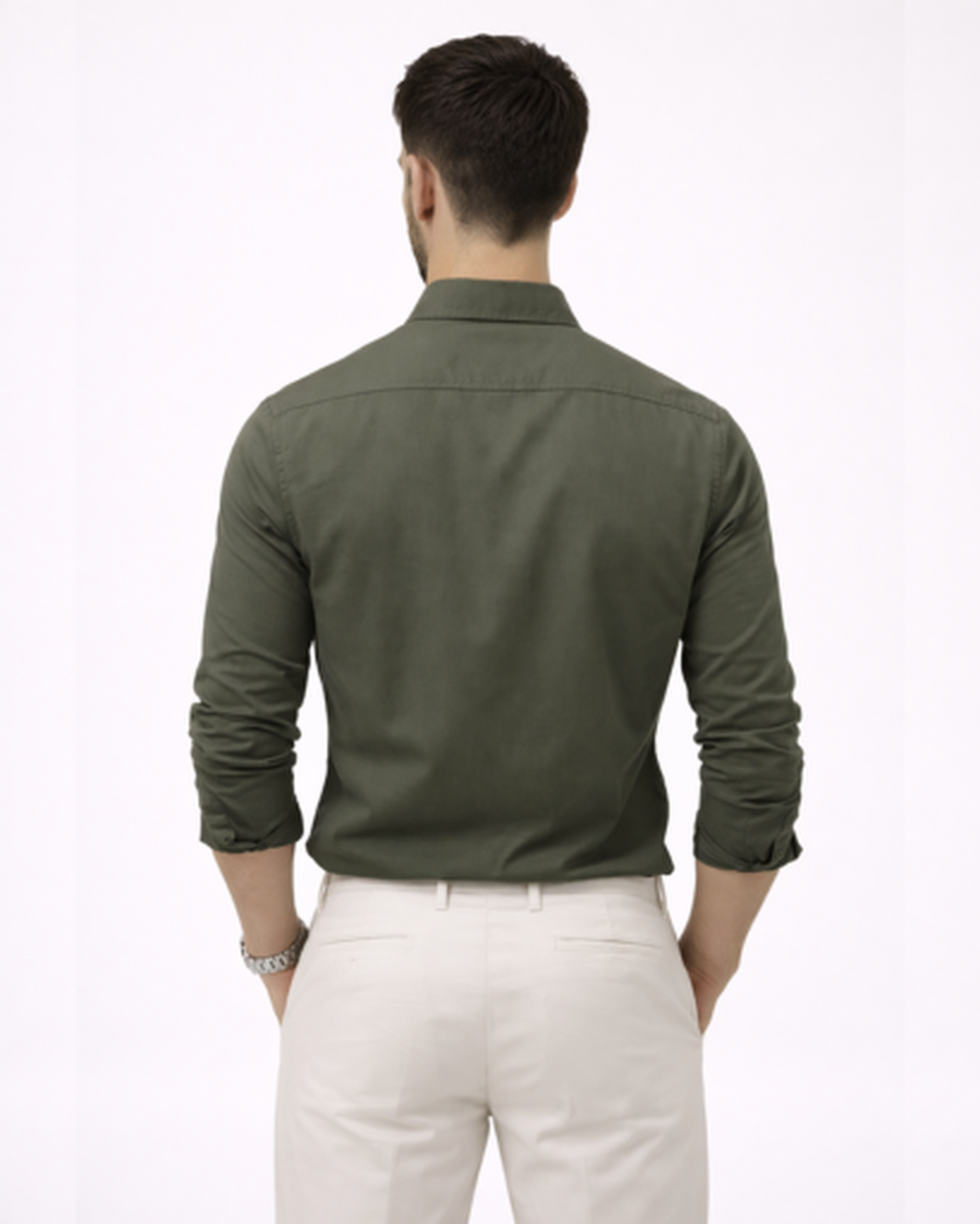 Chemise Homme Manches Longues Coupe Ajustée – Style Raffiné & Matière Respirante | Bureau Chic