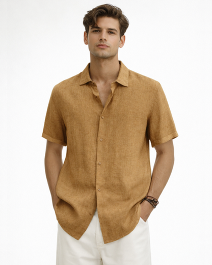 Chemise Homme Manches Courtes Col Classique – Style Intemporel & Coupe Soignée | Bureau & Été