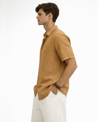 Chemise Homme Manches Courtes Col Classique – Style Intemporel & Coupe Soignée | Bureau & Été