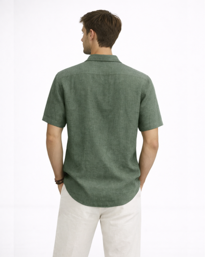 Chemise Homme Manches Courtes Col Classique – Style Intemporel & Coupe Soignée | Bureau & Été