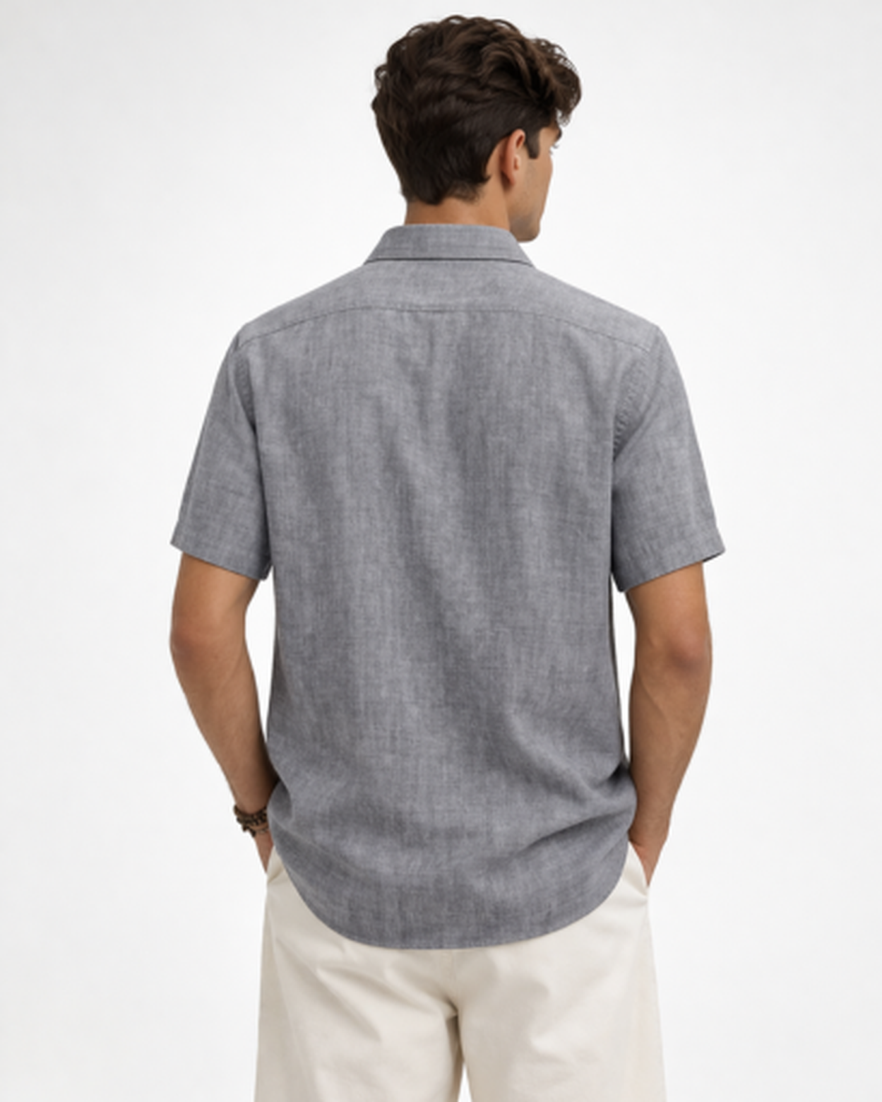 Chemise Homme Manches Courtes Col Classique – Style Intemporel & Coupe Soignée | Bureau & Été