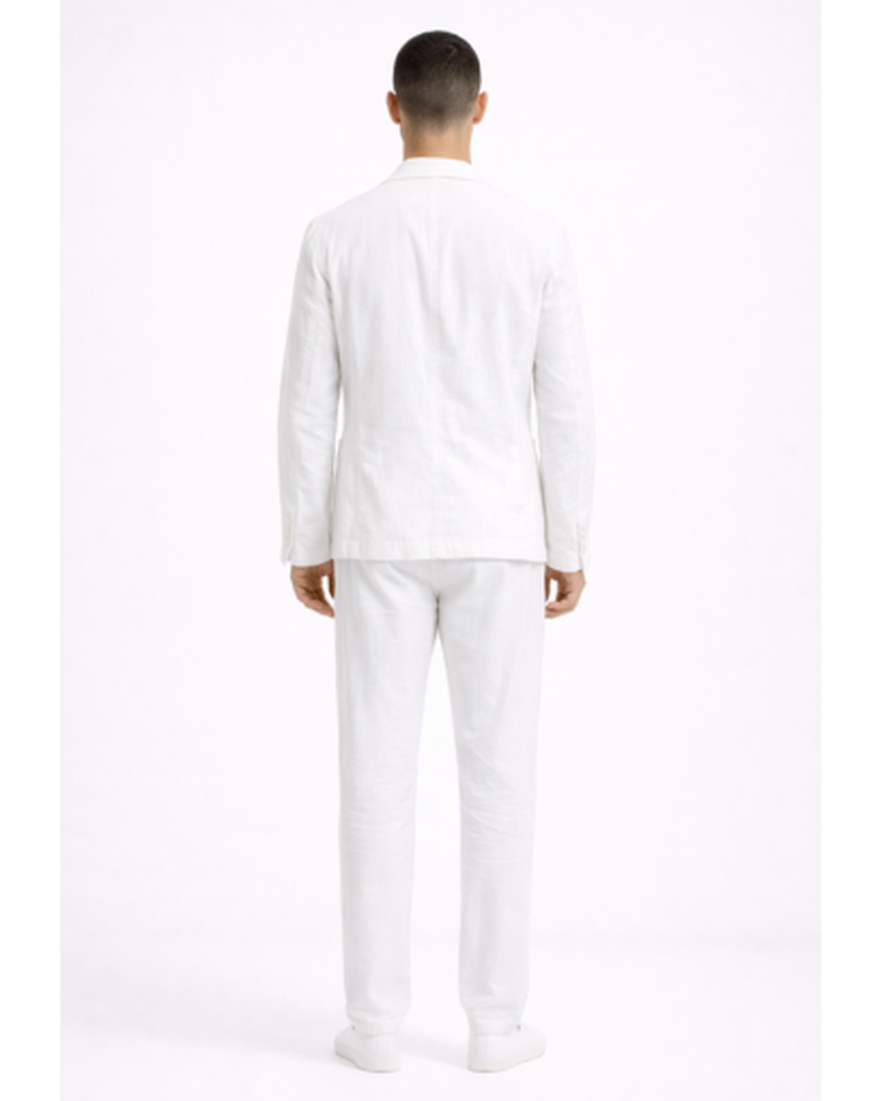 Completo da uomo casual con blazer monopetto e pantaloni a gamba dritta
