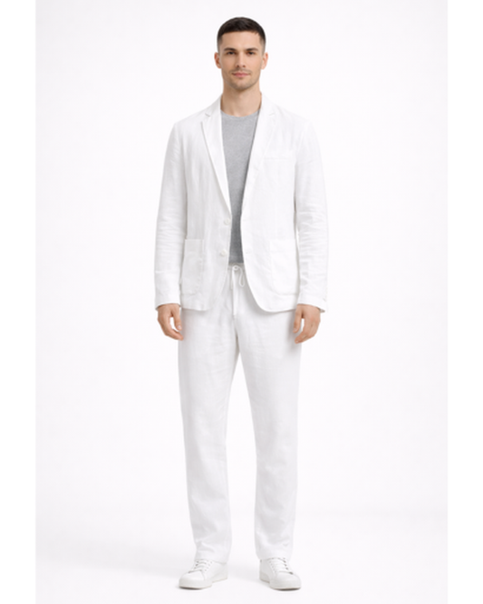 Ensemble 2 Pièces Homme Blazer – Style Smart Casual & Coupe Droite | Bureau & Événement Chic