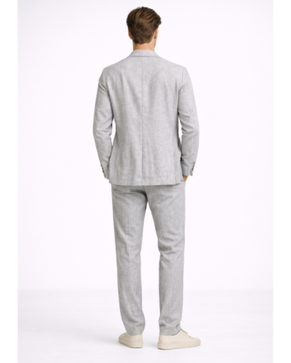 Completo da uomo casual con blazer monopetto e pantaloni a gamba dritta