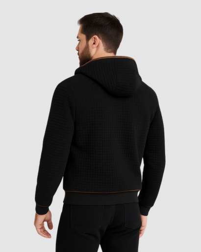 Veste Matelassée Homme Capuche Doublée Sherpa – Confort & Chaleur | Style Automne Hiver