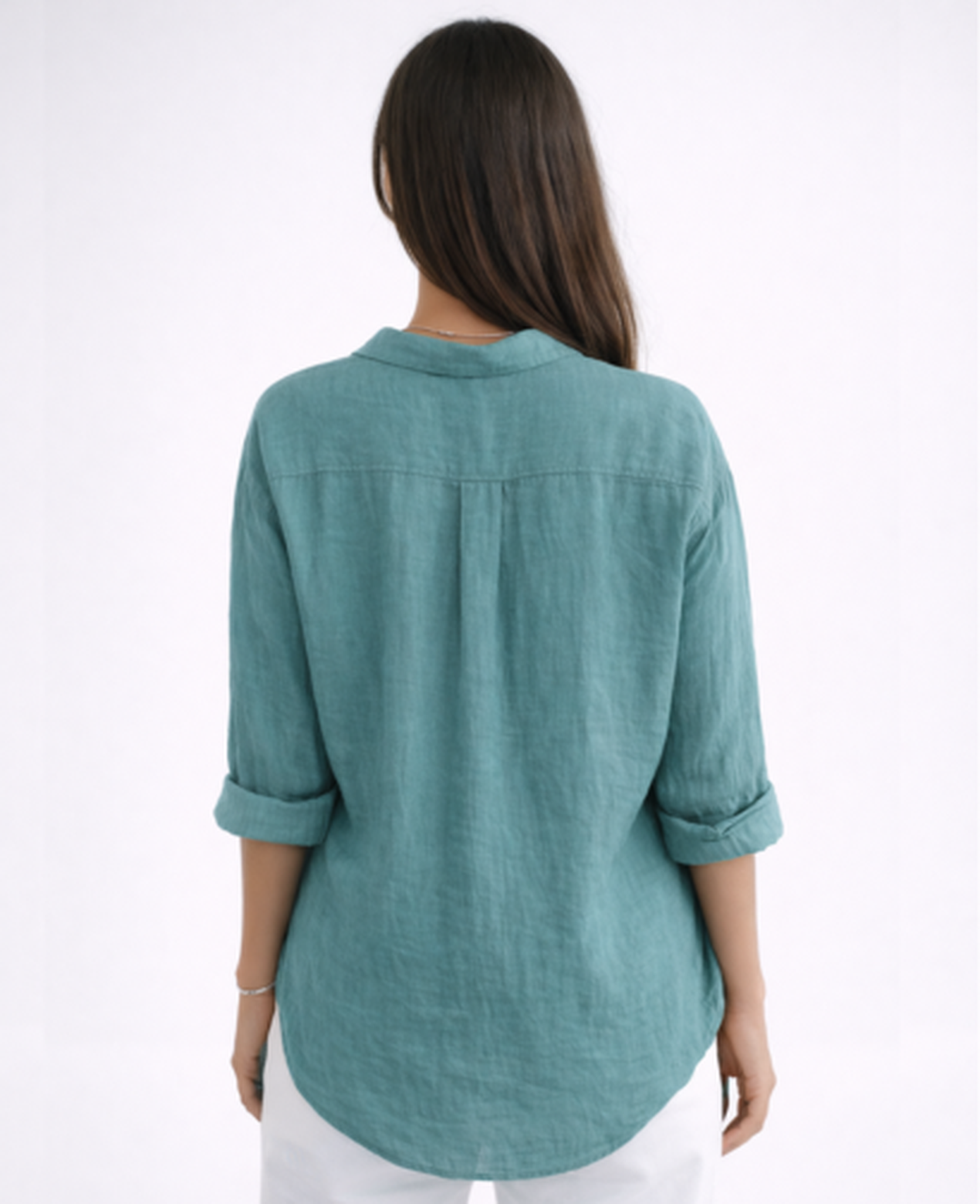 Chemise Femme Fluide – Col Classique & Manches Longues, Élégance Intemporelle Chic