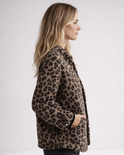 Veste Femme Imprimé Léopard Coupe Droite – Style Audacieux & Tendance | Casual Chic & Soirée