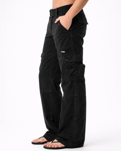 Pantalon Cargo Femme Coupe Large – Style Casual Urbain & Poches Pratiques | Quotidien & Voyage