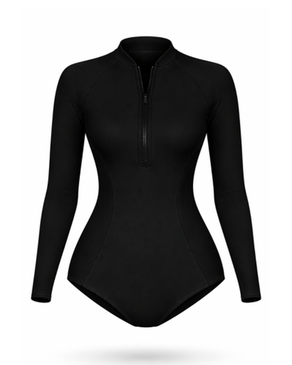 Maillot de Bain Une Pièce Femme Imprimé – Style Tendance & Couverture Solaire | Plage & Piscine