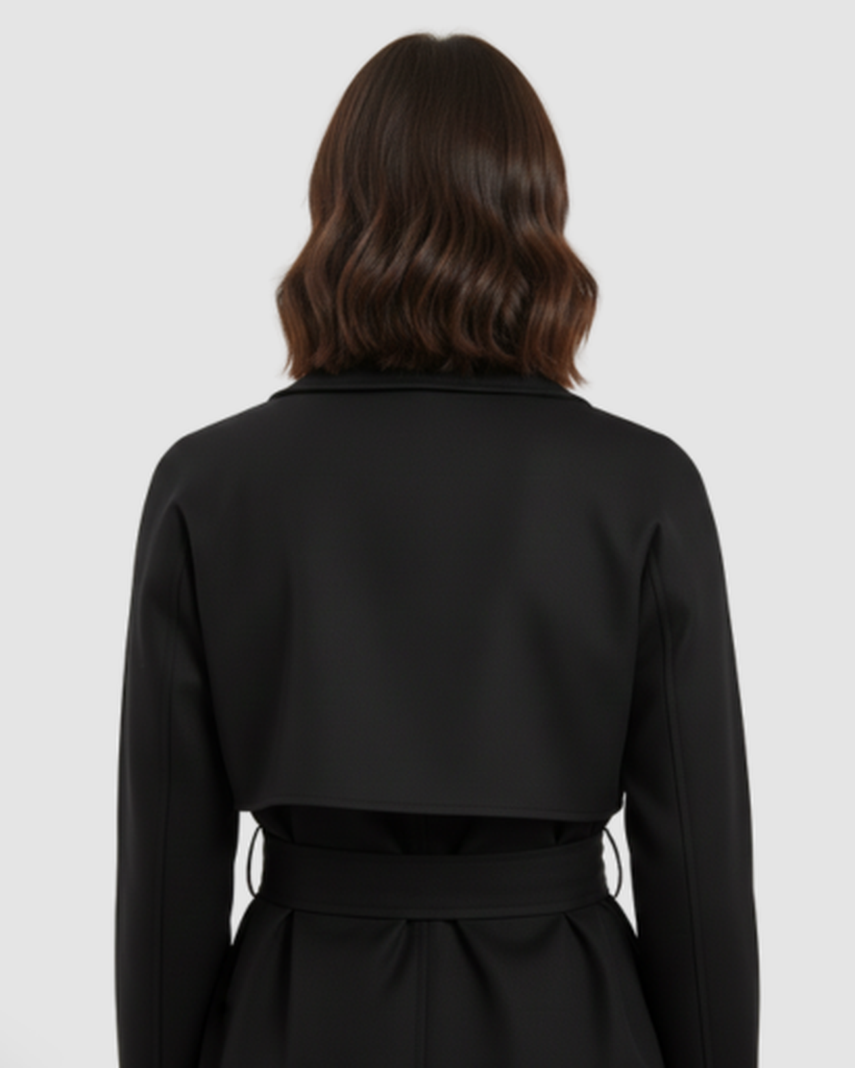 Trench-Coat Court Femme Ceinturé – Coupe Croisée Chic & Style Intemporel | Mi-Saison – vue 5