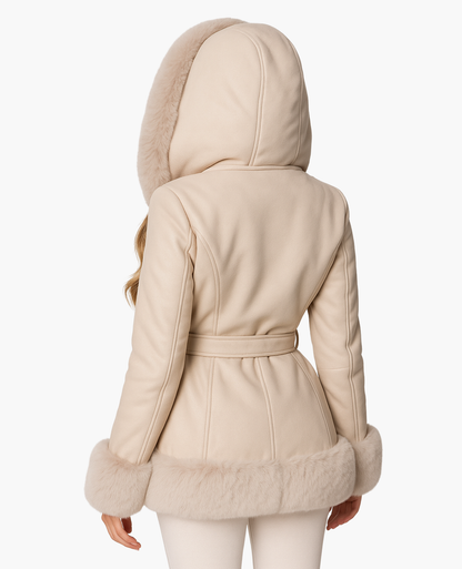 Manteau Femme Capuche Bordée