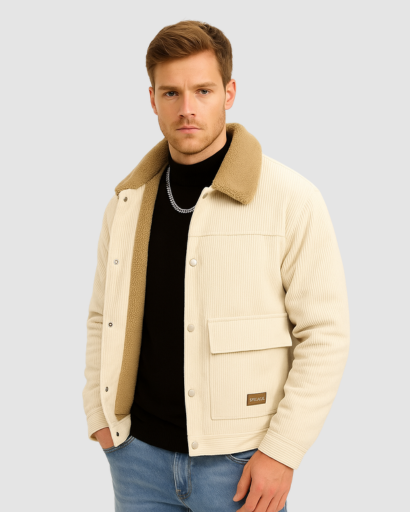 Veste Homme Velours Côtelé, vue de face