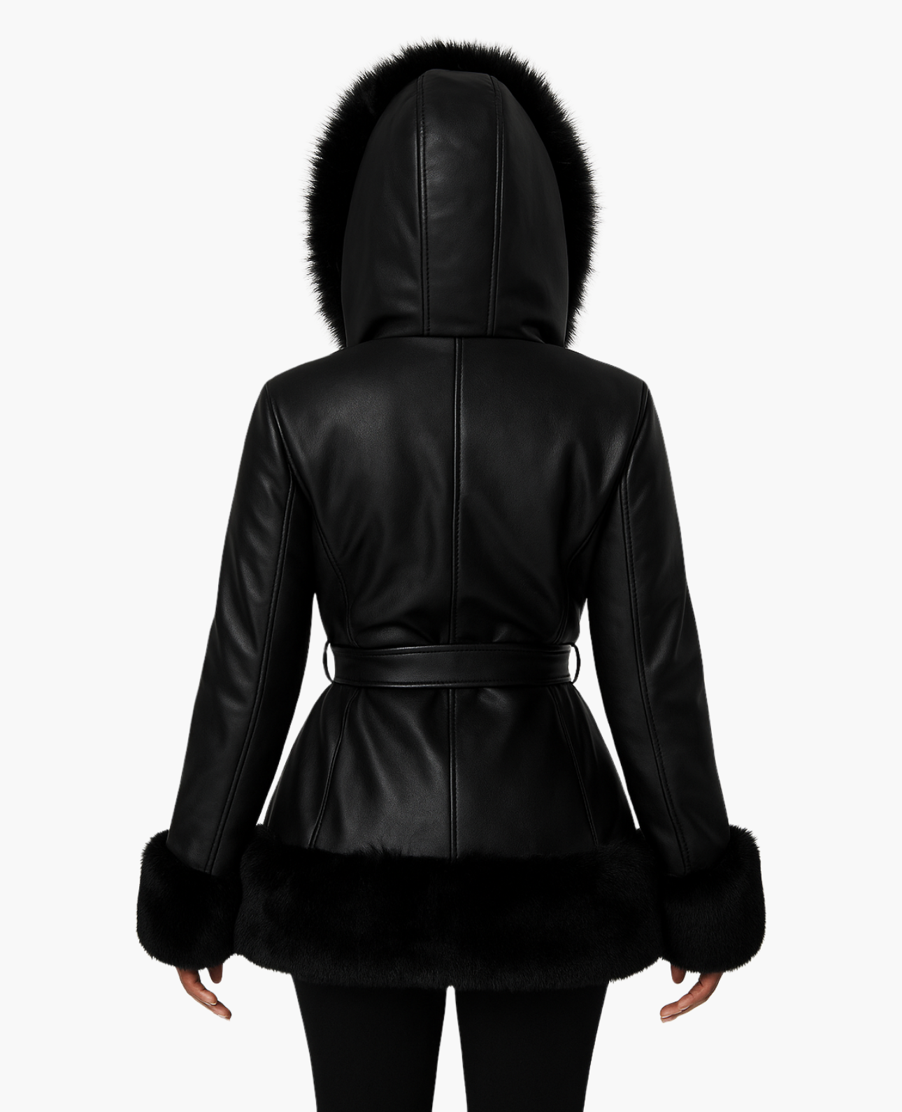 Manteau Femme Capuche Bordée