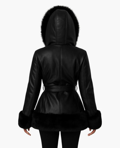Manteau Femme Capuche Bordée