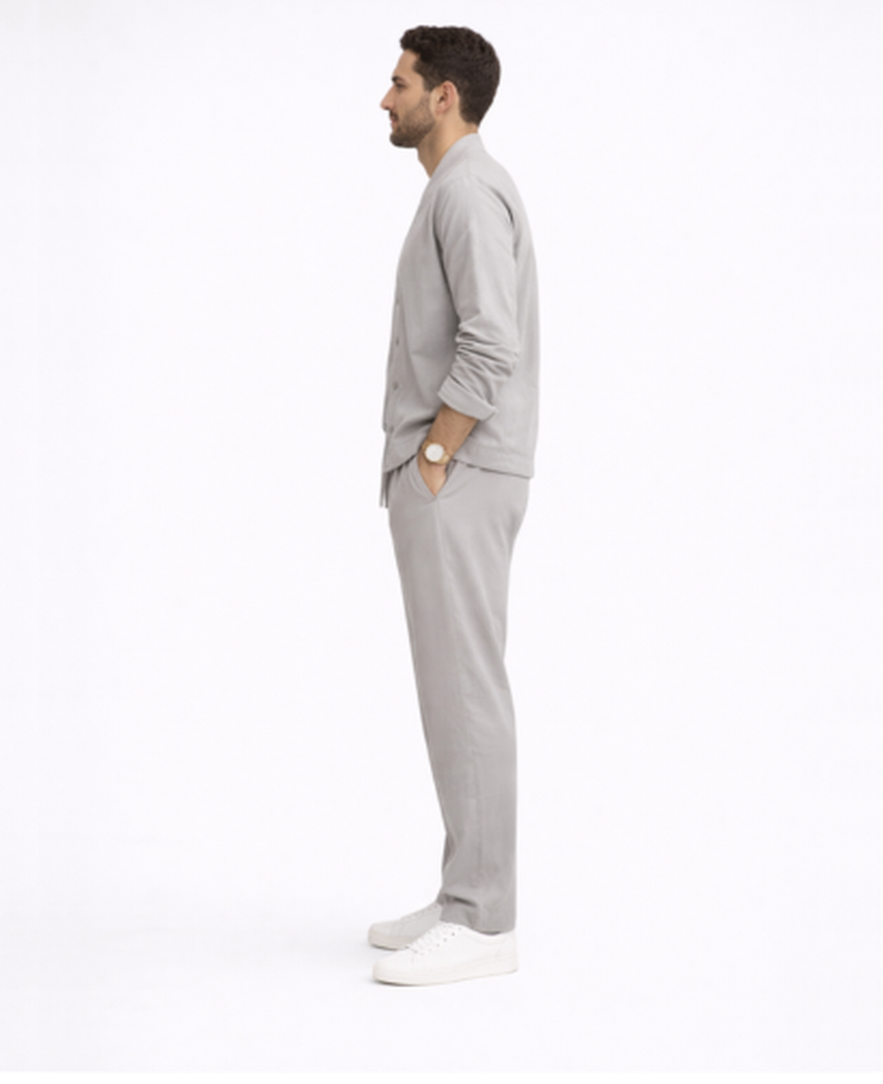 Ensemble Homme Décontracté – Veste Légère & Pantalon Coupe Droite, Style Casual Chic Été | Tenue Estivale