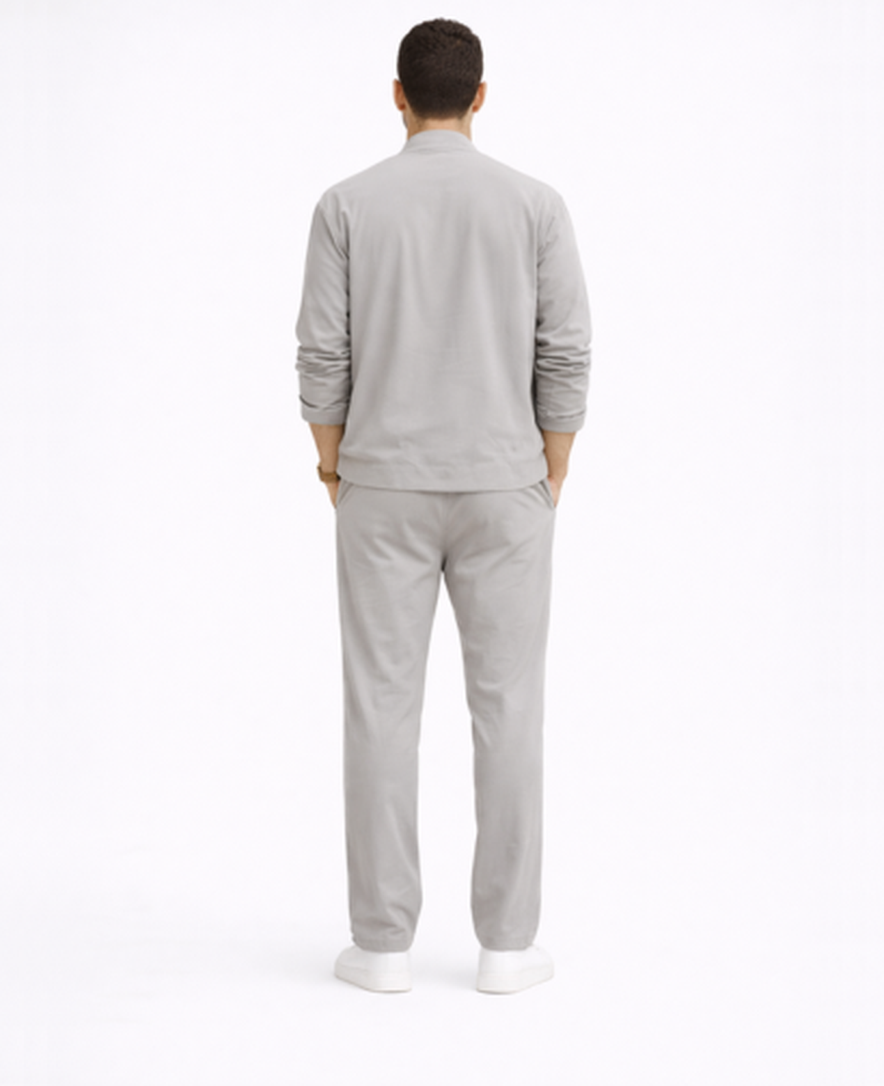 Ensemble Homme Décontracté – Veste Légère & Pantalon Coupe Droite, Style Casual Chic Été | Tenue Estivale