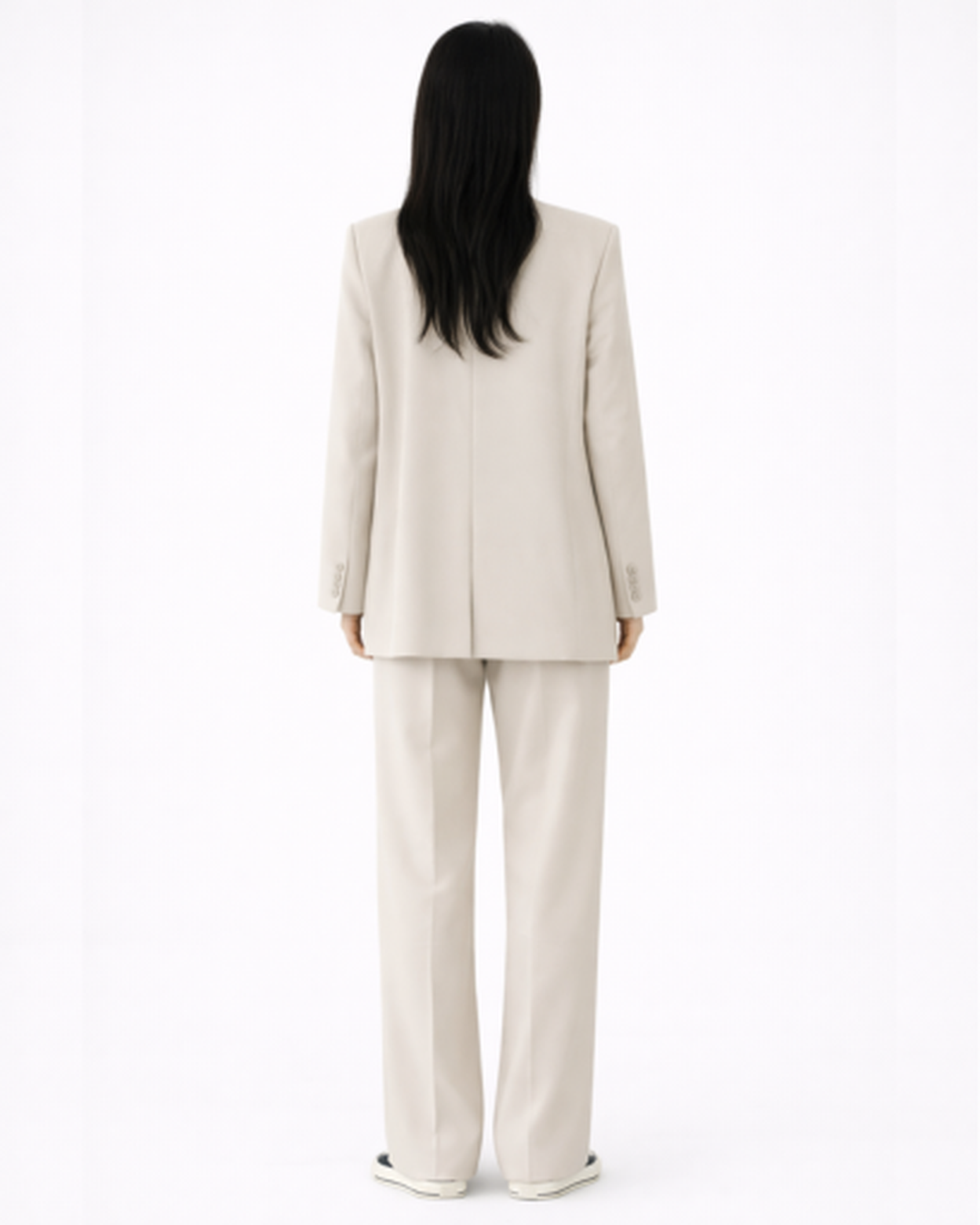 Ensemble Tailleur Femme – Blazer Structuré & Pantalon Large Fluide | Bureau Chic & Cérémonie