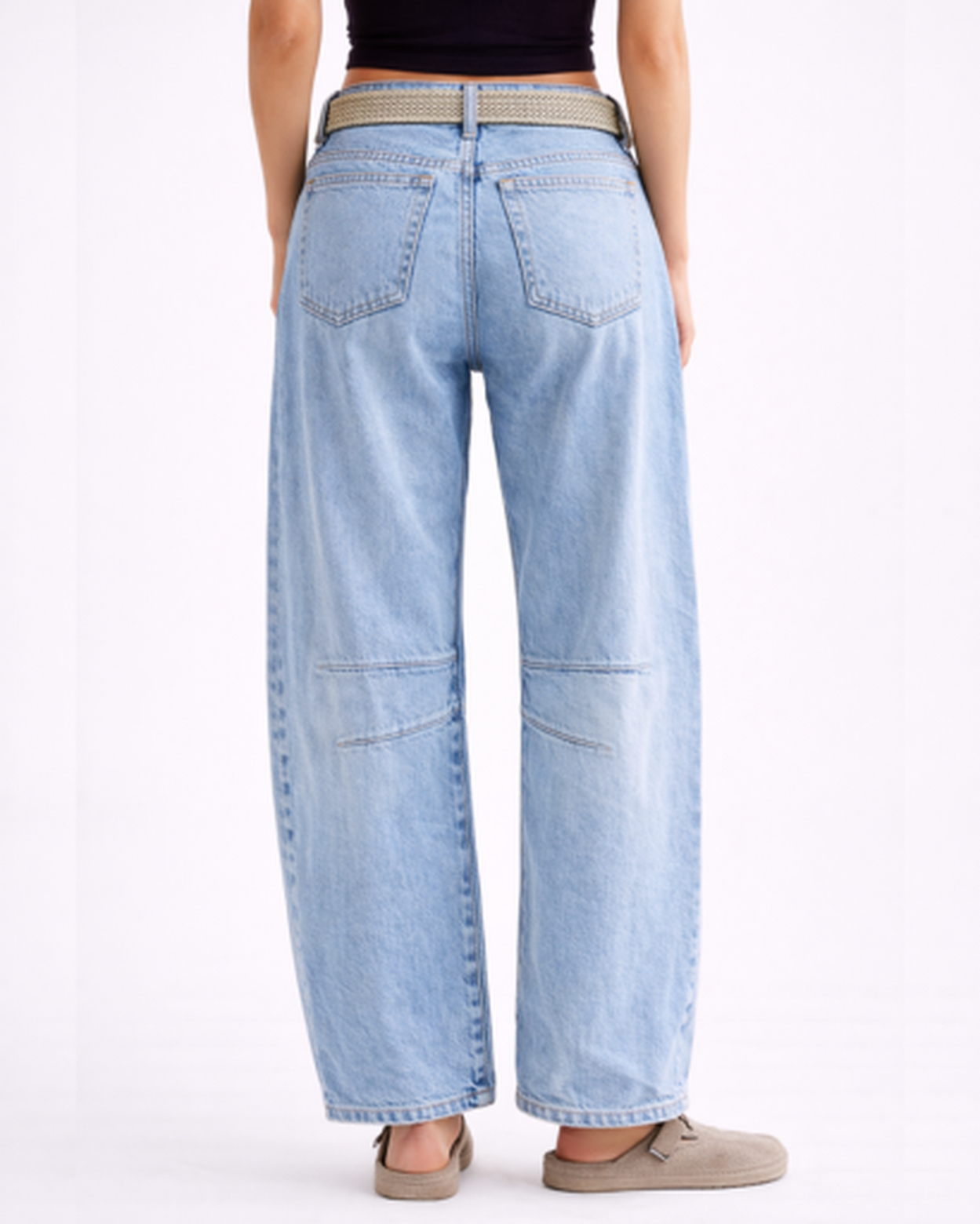 Jean Droit Femme Taille Haute – Jambe Large & Coupe Ample Flatteuse | Look Casual Chic