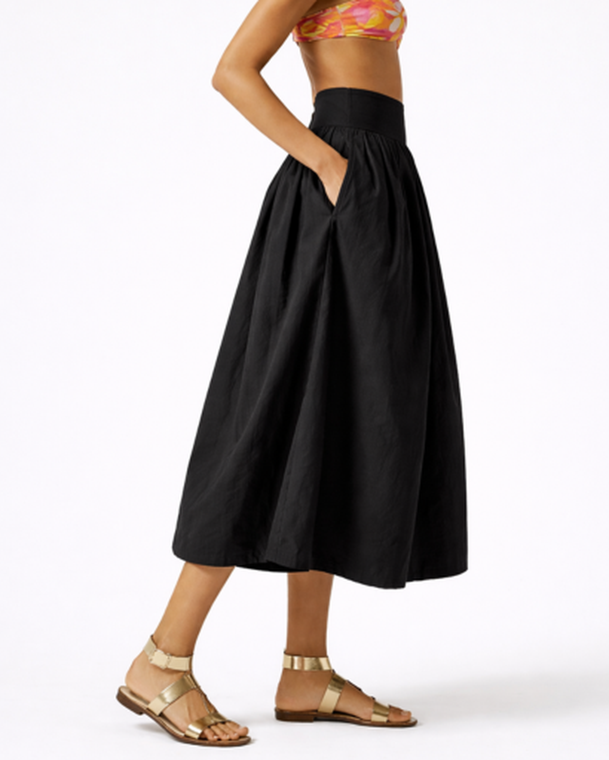 Jupe Longue Femme Taille Haute – Coupe Fluide Effet Ballon & Silhouette Élancée | Été & Soirée