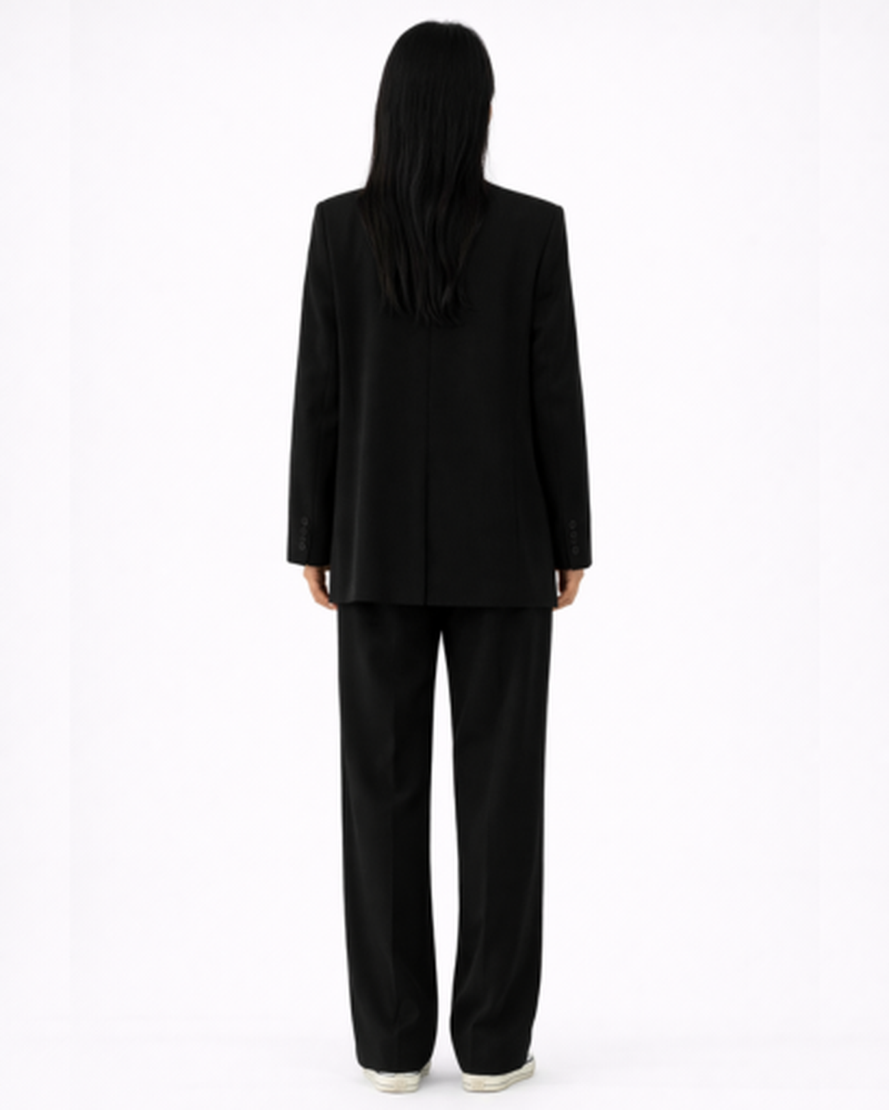 Ensemble Tailleur Femme – Blazer Structuré & Pantalon Large Fluide | Bureau Chic & Cérémonie