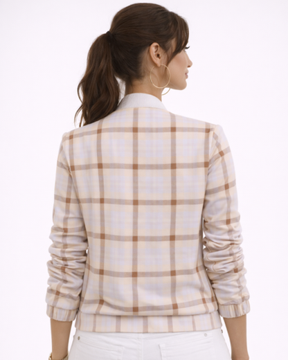 Veste Bomber Femme Zippée – Coupe Ajustée & Style Streetwear Chic | Printemps & Casual