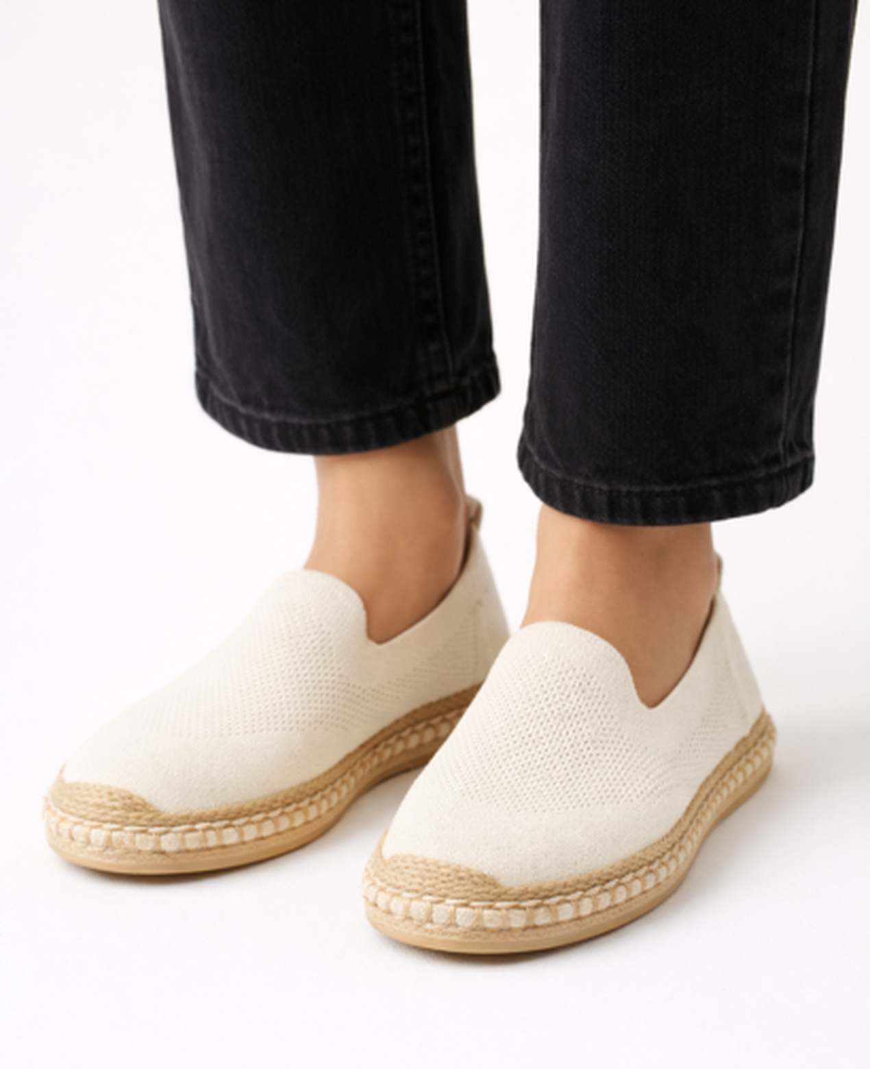 Espadrilles femme – style épuré et confort sans lacets | Slip-on en maille