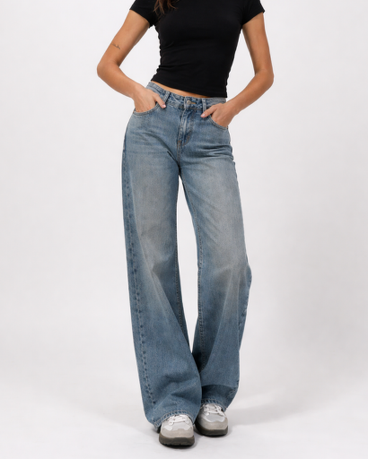 Jean Wide Leg Femme Taille Basse – Coupe Décontractée & Style Vintage Chic | Casual & Week-End