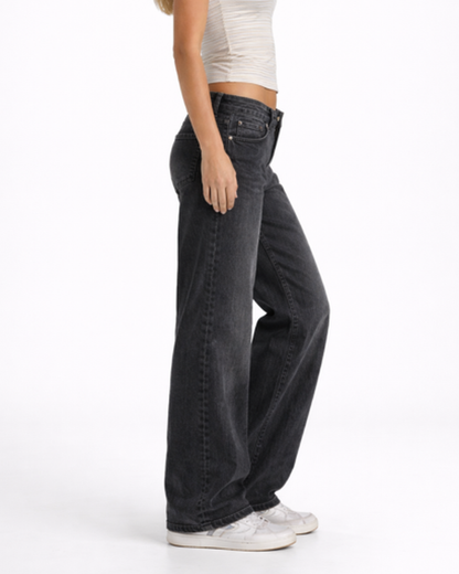 Jean Wide Leg Femme Taille Basse – Coupe Décontractée & Style Vintage Chic | Casual & Week-End