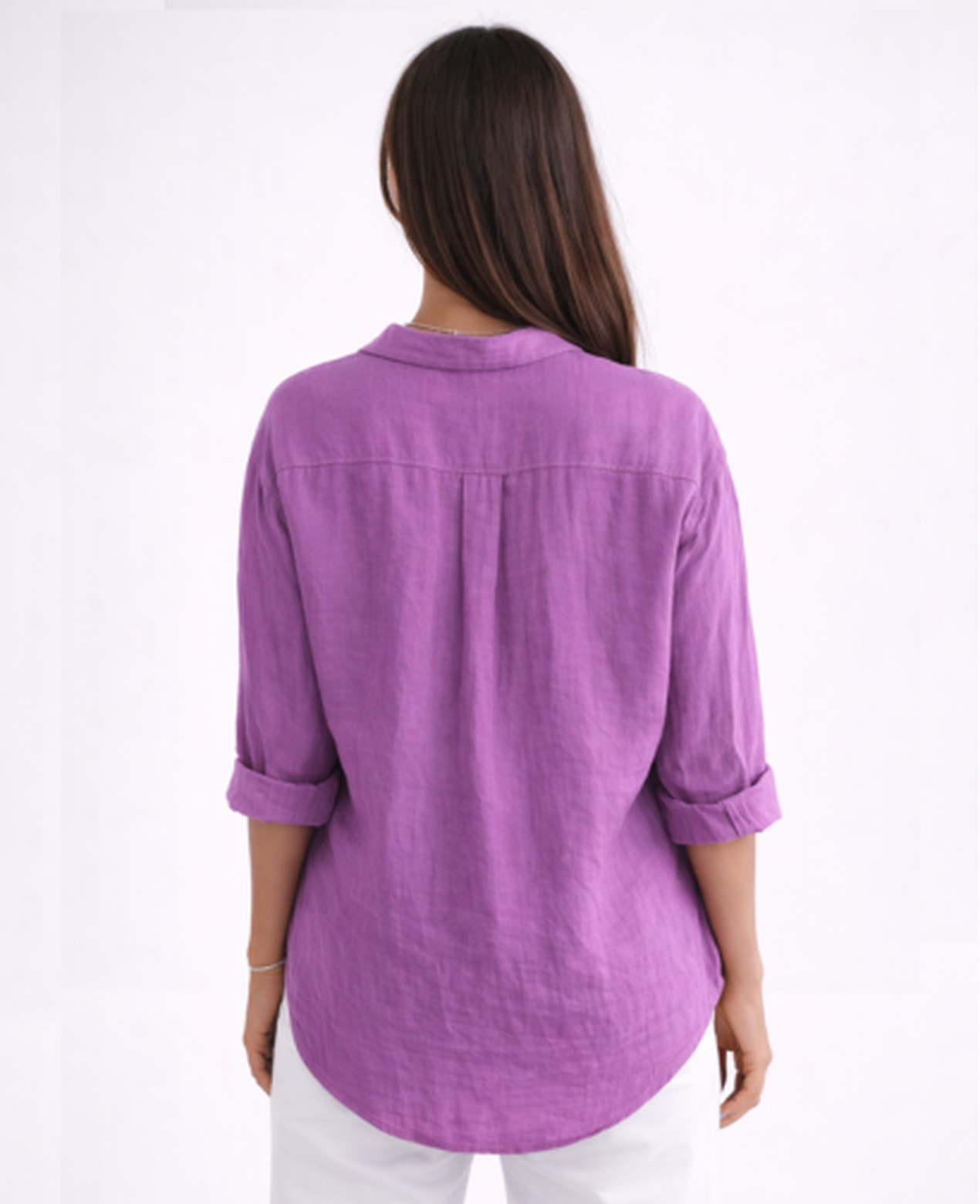 Chemise Femme Fluide – Col Classique & Manches Longues, Élégance Intemporelle Chic