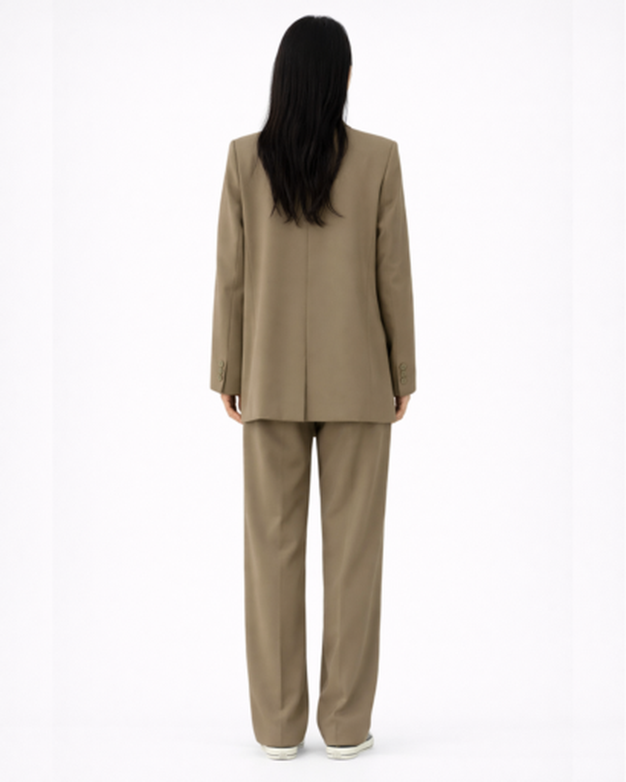 Ensemble Tailleur Femme – Blazer Structuré & Pantalon Large Fluide | Bureau Chic & Cérémonie