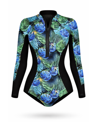 Maillot de Bain Une Pièce Femme Imprimé – Style Tendance & Couverture Solaire | Plage & Piscine